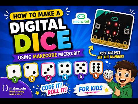 How to make a Dice using Grobot Ultima Kit or Makecode Microbit