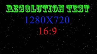 Adobe After Effects Resolution Test 1280X720