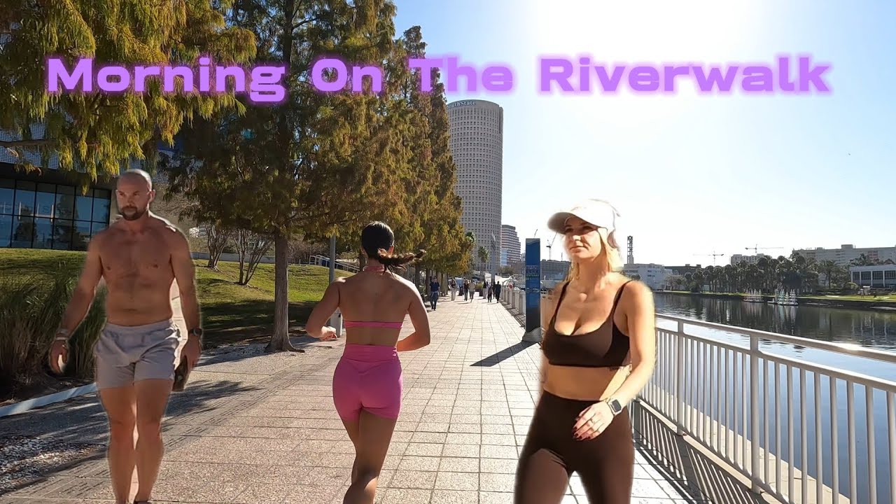 Christmas Eve Morning on the Tampa Riverwalk 🎄 | Peaceful 4K Walk