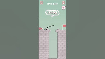 Draw bridge puzzle game level 2865 #drawing #game #Shorts