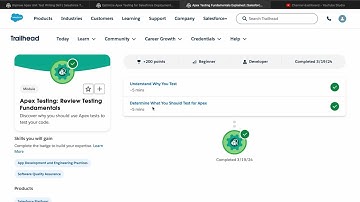 Determine What You Should Test for Apex | Apex Testing: Review Testing Fundamentals