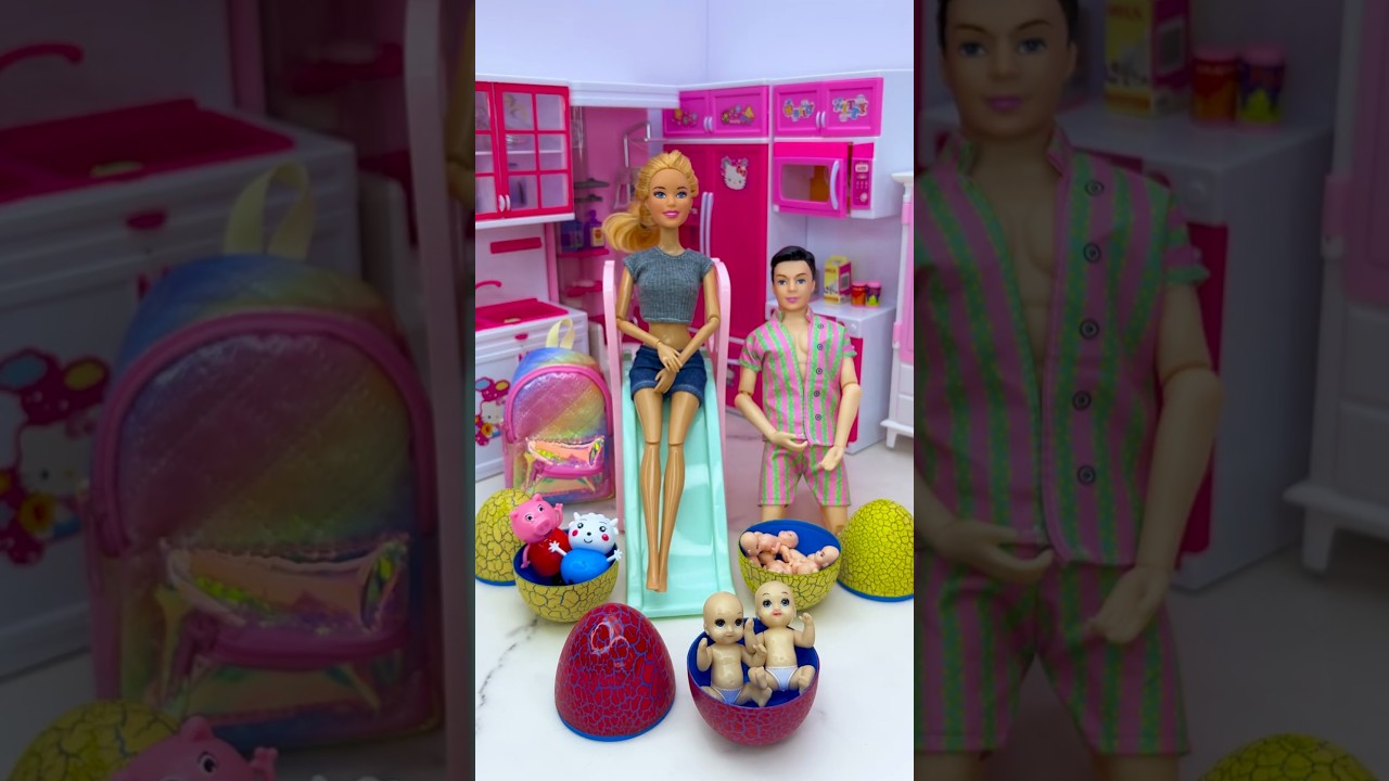 Satisfying With Unboxing Barbie Princess Surprise Eggs Toy, ASMR Video 