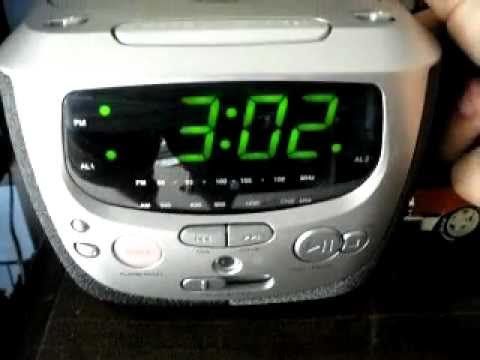 Magnavox Alarm Clock Radio Cd Player Youtube