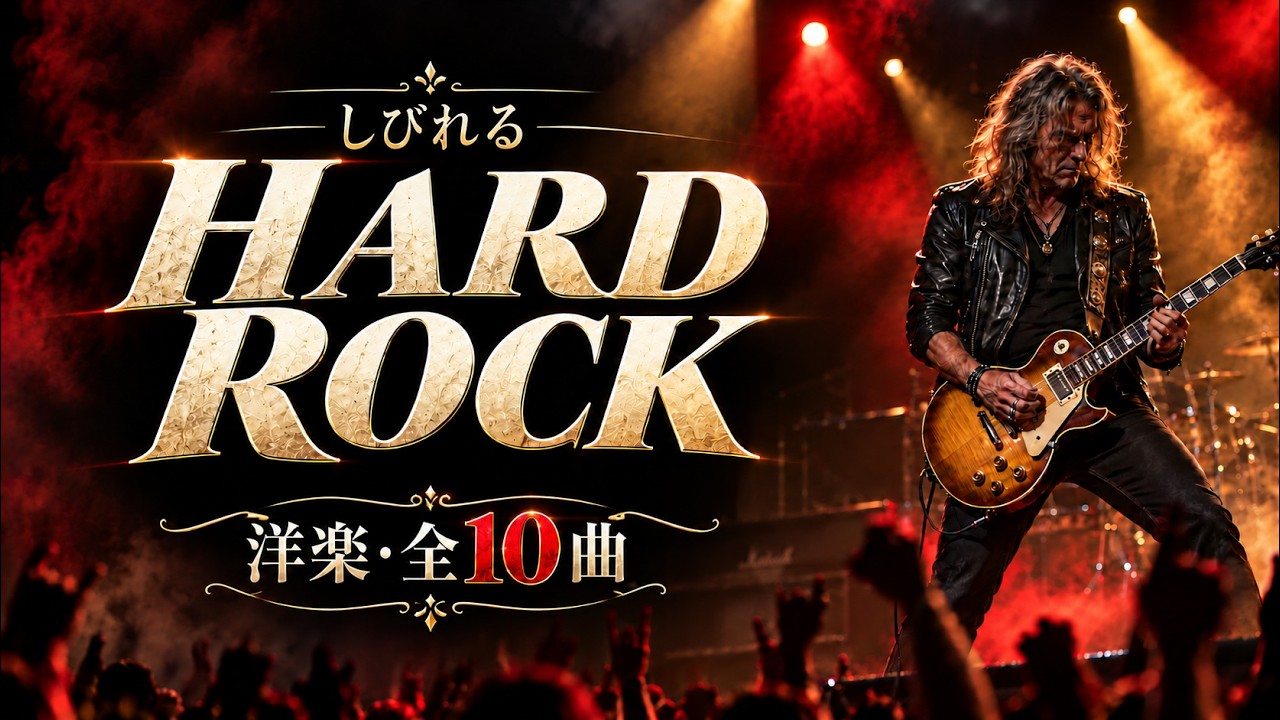 しびれる HARD ROCK｜洋楽ハードロック全10曲・熱いギターと心に響く