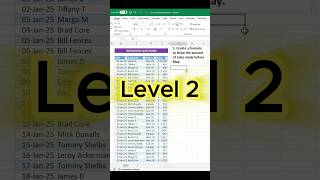 Excel Interview Question! #excel #learning #exceltips