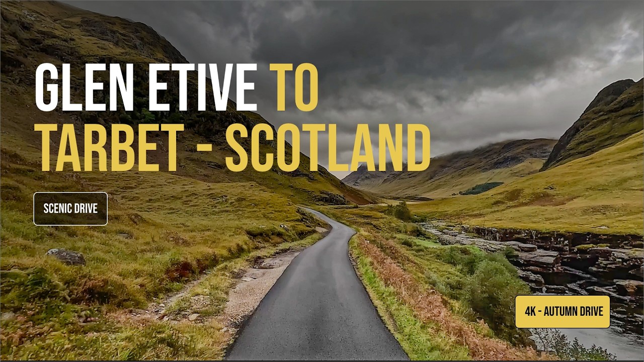 🏴󠁧󠁢󠁳󠁣󠁴󠁿 4K Driving in Scotland | Drive from Glen Etive to Tarbet | #scenicdrive #scotland #glencoe