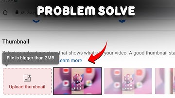 How To Fix File Is Bigger Than 2MB || Video Thumbnail Size more than 2MB Problem Fix
