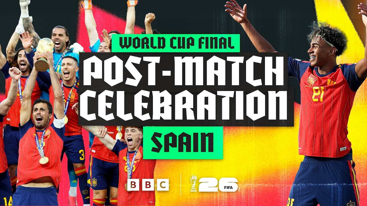 POST-MATCH SCENES AS SPAIN LIFT THE WORLD CUP! | 2026 FIFA World Cup