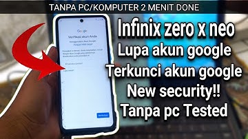 NO PCs!! Infinix Zero X Neo Forgot Google Account Latest Security Update Without Computer #bypassfrp