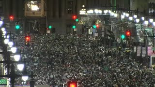 Eagles fans fill streets of Philadelphia after advancing to Super Bowl 57