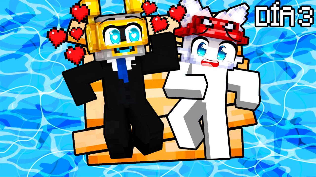 ATRAPADA en el Mar con Mi FAN LOCO en Minecraft!