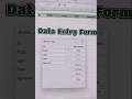 #viral #trending #excel #knowledge #shorts #shortsyoutube #excel data entry form