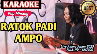 ZALMON - RATOK PADI AMPO (Nada Rendah) | KARAOKE MINANG RATOK TERPOPULER | Versi Live 2023 FULL HD