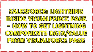 Lightning inside visualforce page - how to get Lightning Components data/value from visualforce...