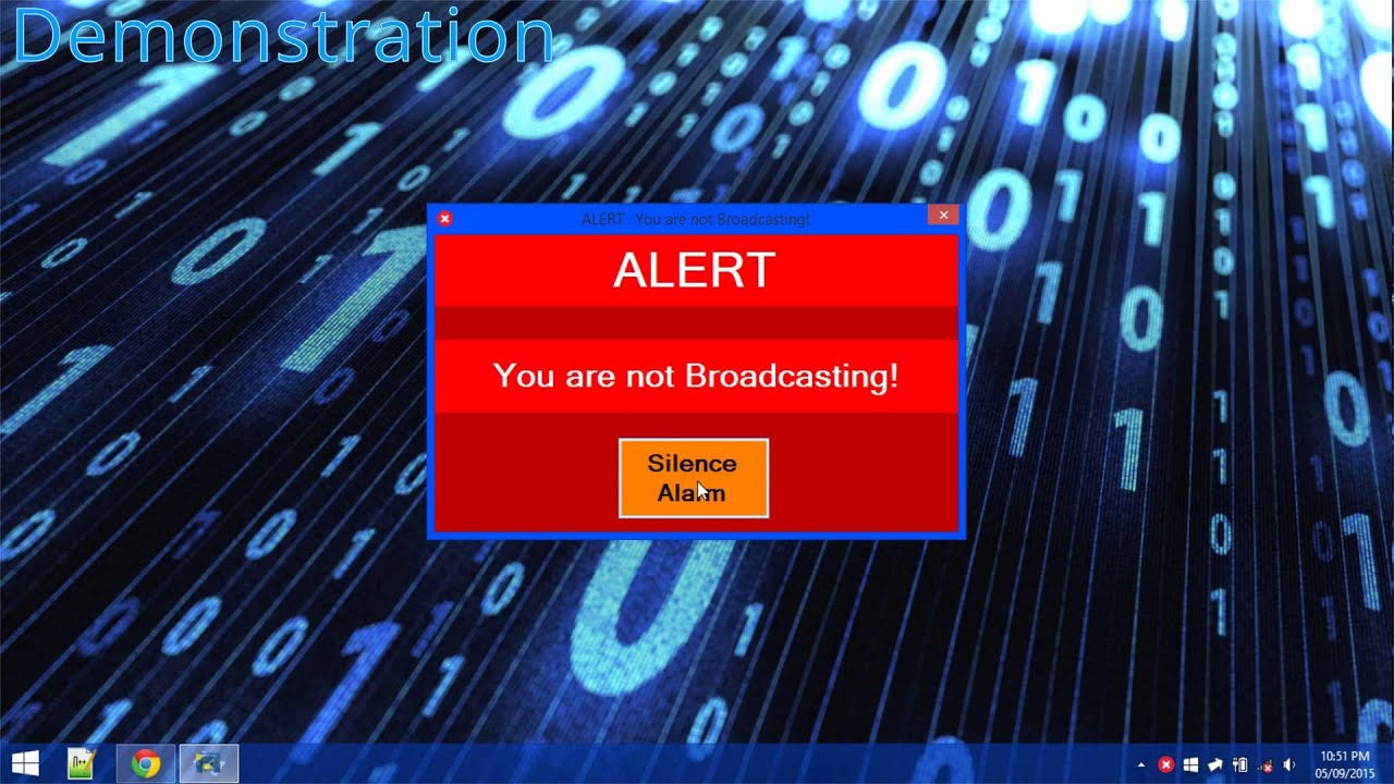 Server Alert Demonstration for Maghull Radio
