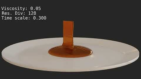 Blender 3.0 Honey Fluid Simulation