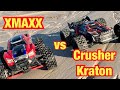 Xmaxx vs Crusher Kraton Epic Showdown!!