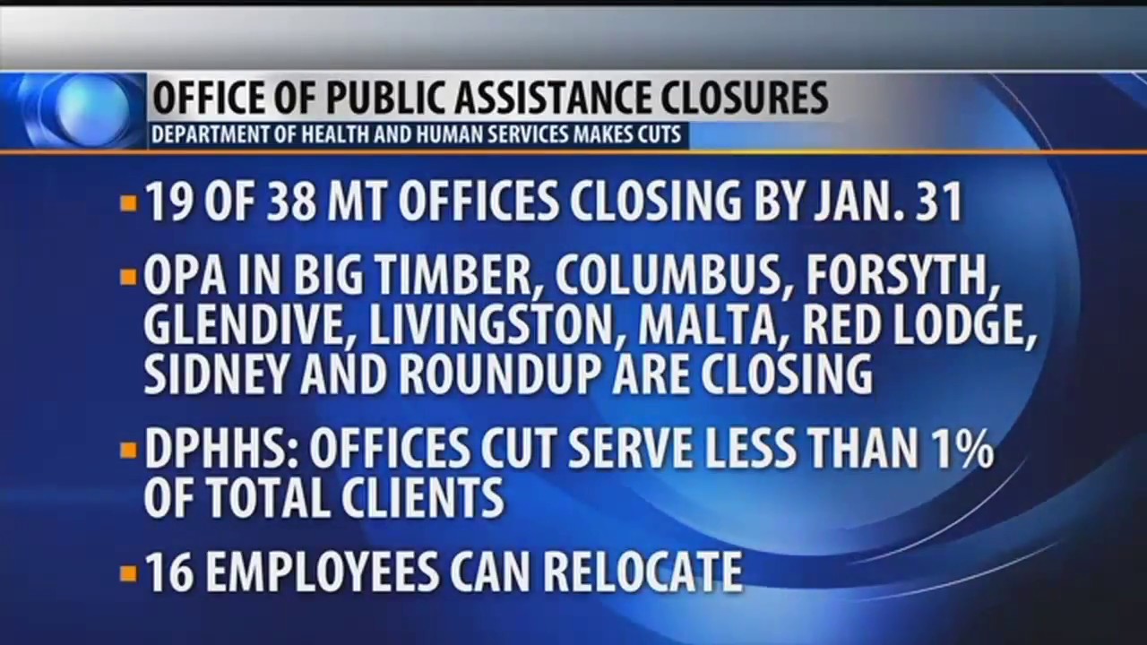 State public assistance offices to close in 19 Montana towns amid