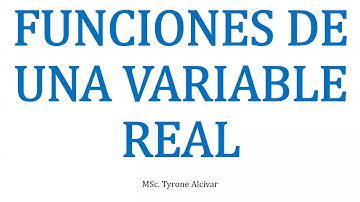 Curso de matemáticas: Clase 46.- FUNCIONES DE UNA VARIABLE REAL, Dominio y Rango