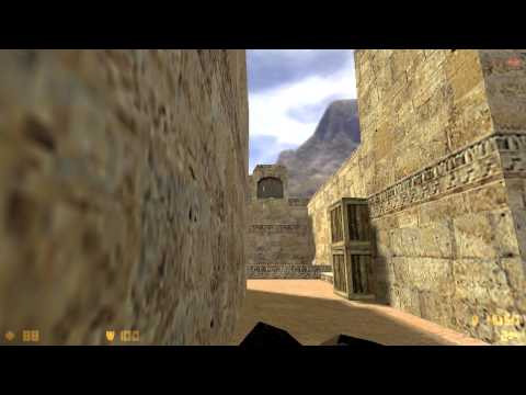 Flash trick - de_dust2 @ from stairs box to the lower dark