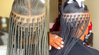 EASY BRICK LAYERYING / PARTING TUTORIAL FOR KNOTLESS BRAIDS