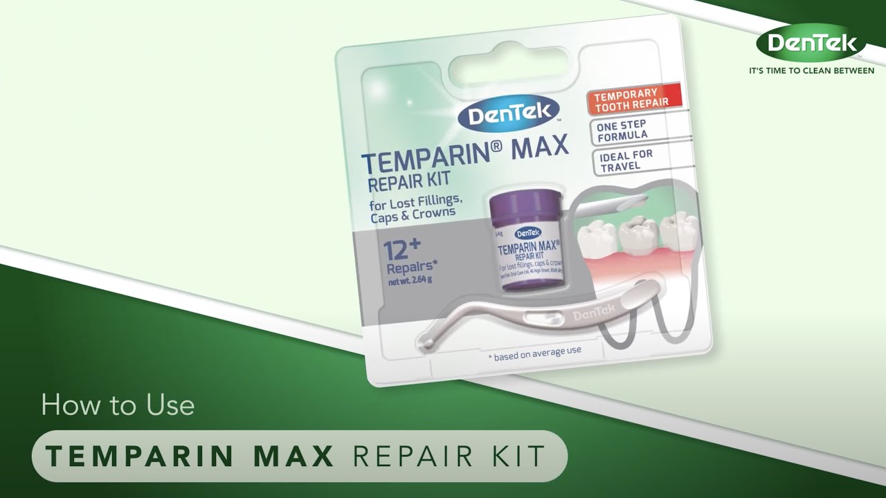 DenTek Temparin Max Advanced Dental Repair Kit, 13+ Repairs