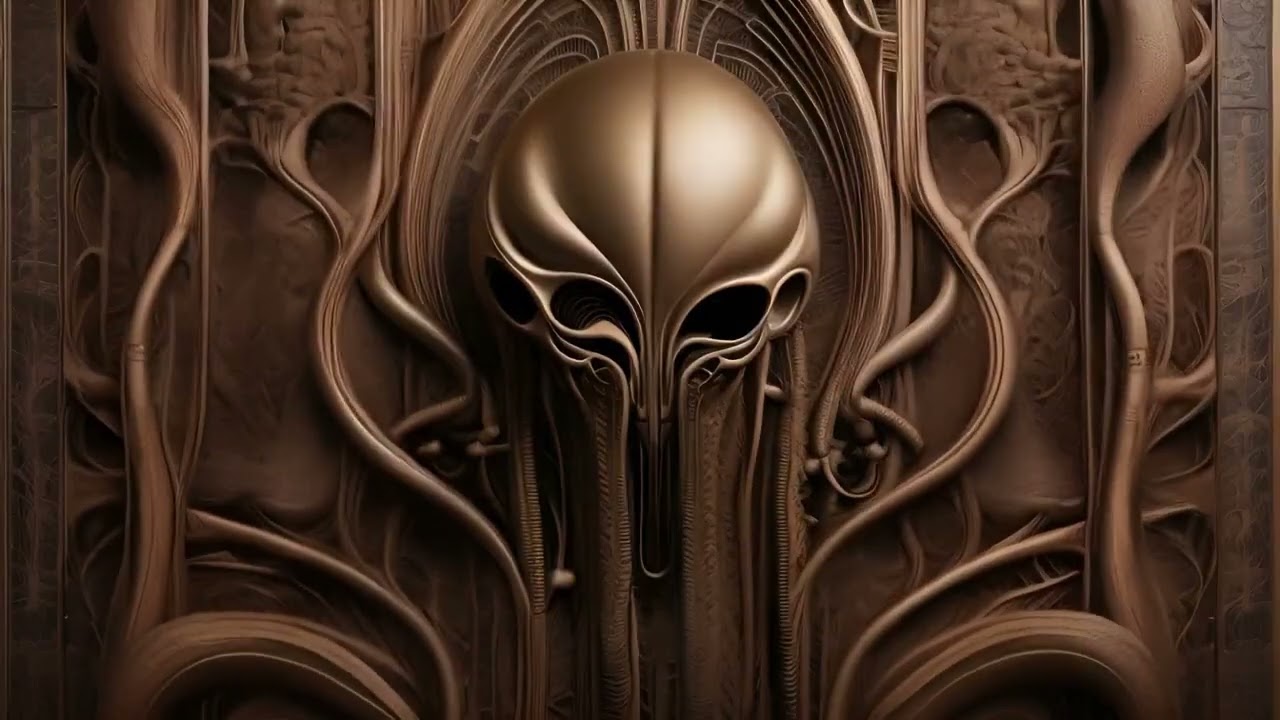 Artwork inspired by Naoto Hattori and H.R.  Giger