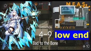 Arknights | 4-9 | Ptilopsis | Module Mission | low-rarity clear | low-end squad【Arknights】