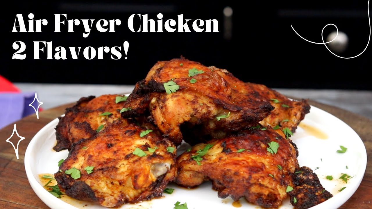 These are the tastiest Air Fryer Chicken Thighs I've ever eaten! Quick