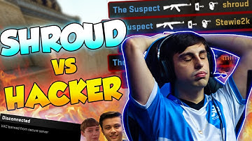 CS:GO - Shroud vs HACKER - WHO HAS BETTER AIM?! - Matchmaking w/ Stewie2k & swag