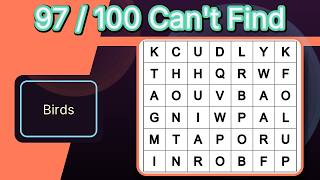 90 Second Brain Challenge | Word Search | #211