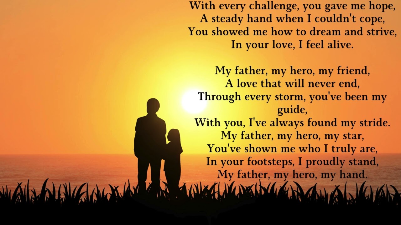 My Father, My Hero | @folk&flora | English song | music