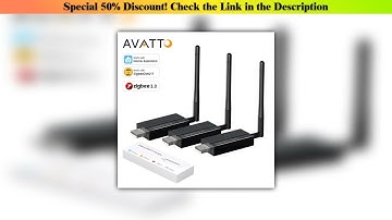 First Look AVATTO Zigbee 3.0 USB Dongle Plus Universal Zigbee Wireless Gateway Hub Support Home Ass