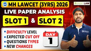 Mh Lawcet 3Yrs 2026 Exam Ysis Slot 1 & 2 Difficulty Level, Cut-Off & New Changes