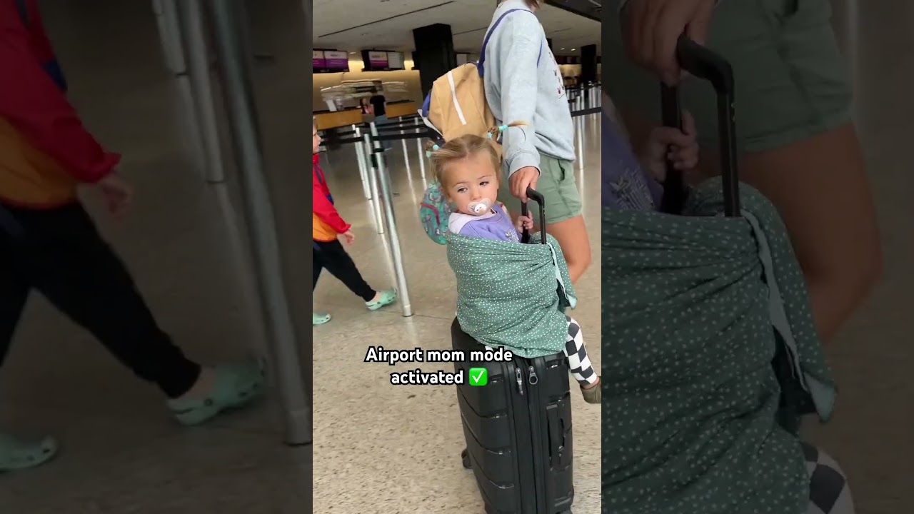 Airport Mom Mode Activated ✅