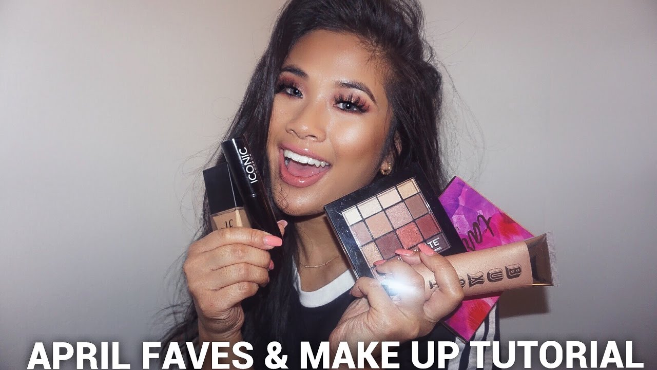 FAVOURITE MAKE UP PRODUCTS OF APRIL || Warm Eyeshadow Tutorial - YouTube