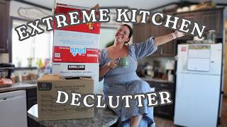 Extreme Kitchen Declutter With Me // SAHM Resetting My Chaotic Kitchen