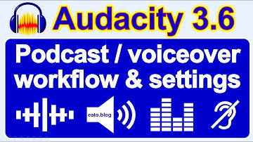 AUDACITY 3.6 for Podcast and Voiceover - Noise, Amplify, Limiter, Filters and More