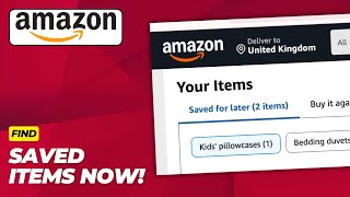 Fix Issue Can’t Find Amazon Save For Later List | How To Find Saved For Later Items On Amazon - 2026