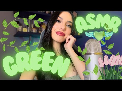 ASMR MA E' TUTTO VERDE - Fast and Aggressive Triggers con oggetti esclusivamente VERDI