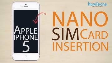 Apple iPhone 5 Nano SIM card insertion