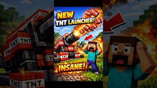 Minecraft's MOST POWERFUL Tiny Cannon #shorts #tnt #minecraft #gaming #redstone