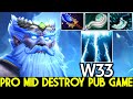 W33 [Zeus] Crazy Mid 16 Min Scepter Destroy Pub Game Dota 2