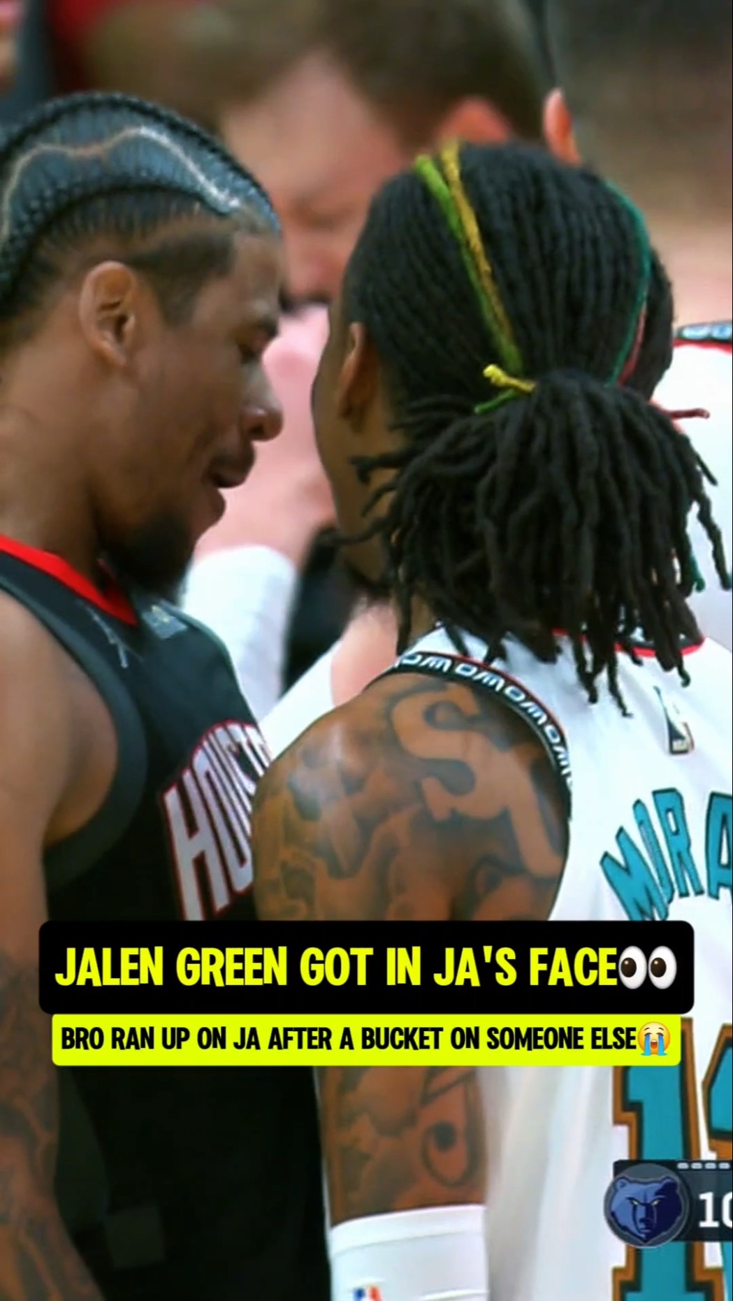 Jalen Green wanted the smoke off Ja?