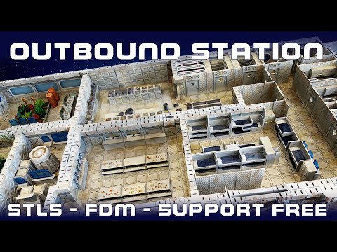 Early Release - Outbound Station | Modular Sci Fi Terrain | Tabletop Games