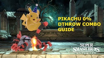 Smash Ultimate: Pikachu 0% Down Throw Combo Guide, by DM