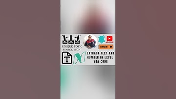 # EXTRACT TEXT AND NUMBER IN EXCEL VBA CODE                               (DESCRIPTION ⬇️)