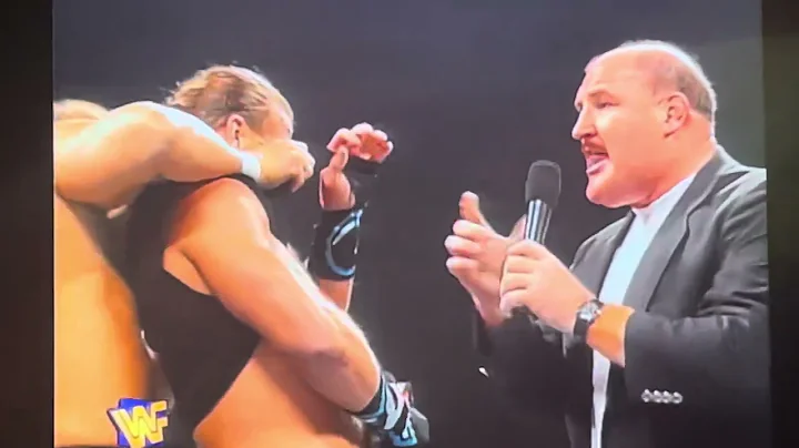 Commissioner Slaughter & DX Confrontation With Ahmed Johnson Replacing Patriot for Triple H Match 97