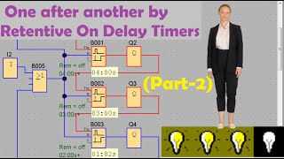 Siemens PLC-- One after another by Retentive On Delay Timers.(Part-2)