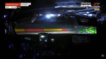 24 hours Spa 2023 midnight  3 car crash pile up